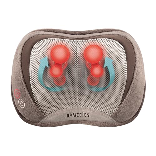 HoMedics 3D Full Body Shiatsu & Vibration Massage and Heat Pillow for Neck, Upper Back and Lumbar