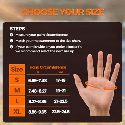 rivmount Lightweight Winter Running Gloves, Touch Screen & Anti-Slip Warm Thermal Glove Liners, Cool Weather Driving Cycli...