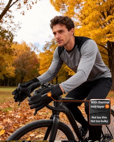 jopavo Gloves for Winter Men Women Windproof Water Resistant - Lightweight Touch Screen Gloves for Hiking Cycling Driving ...