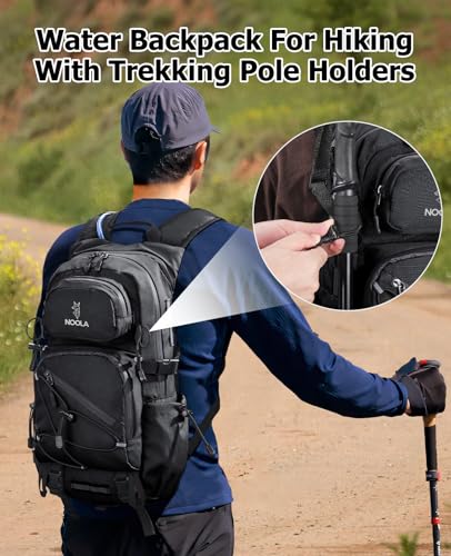 NOOLA Hydration Backpack with 3L Water Bladder, 22L / 25L Water Backpack for Hiking Cycling Biking, Lightweight Hiking Pack