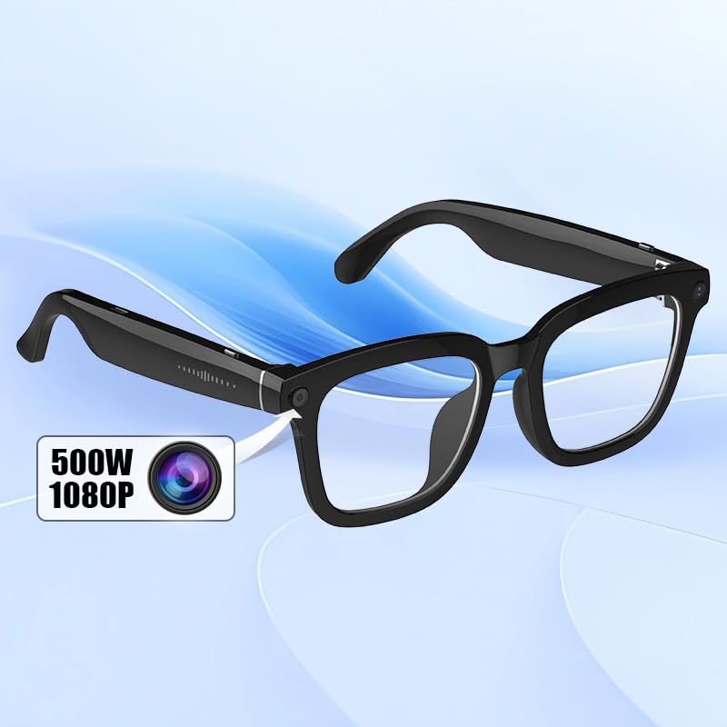 KOIPSSE AI Smart Camera Glasses: HD 1080P Video Recording and Photo Taking, Translation, Assistant Conversation, Suitable ...
