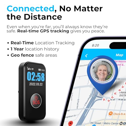 SecuLife New 2026 Fall Alert Device, Medical Alert Pendant with for Seniors, SOS Call, GPS Tracking & Reminders – Wearable...