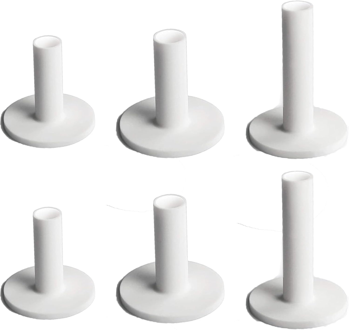 Rubber Golf Tees for Mats, Driving Range Tee, Golf Accessories for Indoor & Outdoor Practice, 6 Pcs T Shape Rubber Tees for Driving Range & Simulator