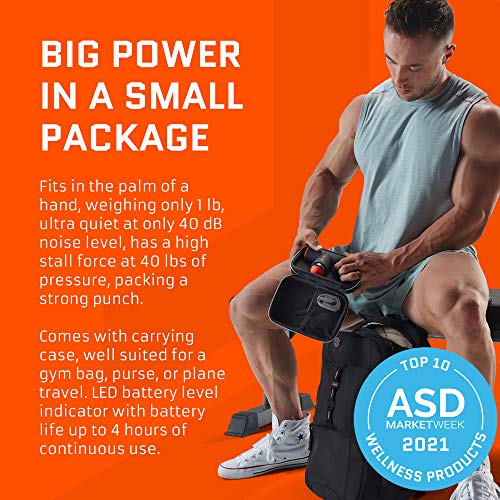 JAWKU Muscle Blaster Mini Cordless Percussion Massage Gun, Rechargeable Handheld Stimulation, Ultra Silent Vibration and D...