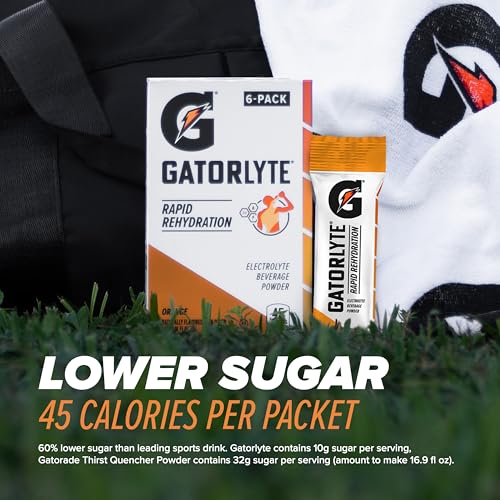Gatorlyte Rapid Rehydration Electrolyte Beverage, Variety Pack, Lower Sugar, Specialized Blend of 5 Electrolytes, No Artif...