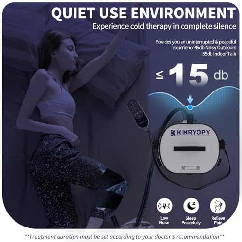 Cold Therapy Machine with Programmable Timer, Portable Ice Machine for Knee After Surgery, Knee Replacement Recovery Syste...