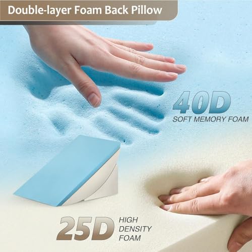 9PCS Orthopedic Bed Wedge Pillow Set for After Surgery Recovery, Body Positioners for Back and Leg Pain Relief, Adjustable...