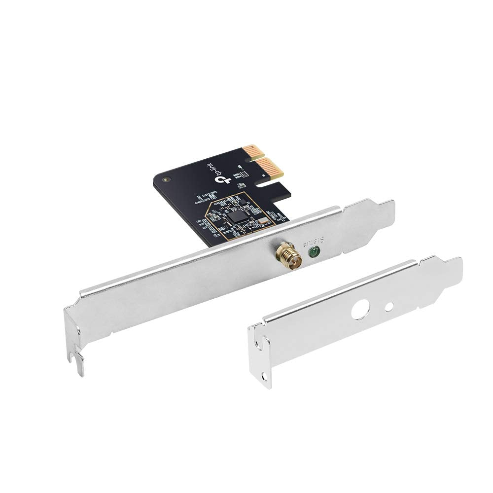 Tp-Link Pcie Wifi Card Ac600 For Desktop Pc, Dual Band Wireless Internal Network Card(Archer T2E) High-Gain Antenna, Mu-Mimo, Wp