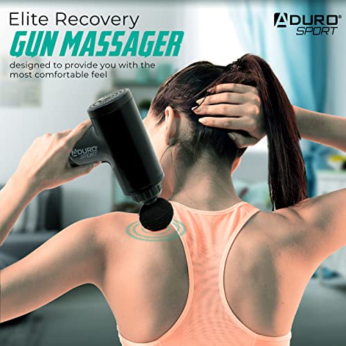 Aduro Percussion Massage Gun Deep Tissue Muscle Massage Gun Handheld, Elite Recovery™ Electric Hand Held Therapy Massager ...