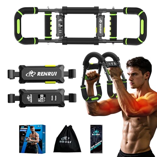 RENRUI Twister Arm Trainer, Chest Workout Equipment for Men & Women Adjustable 5 Resistance Levels (40-130 lbs), Ergonomic...