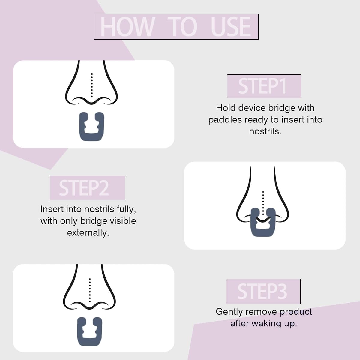 UGOOOSI 8 Pack Anti Snoring Devices, Silicone Magnetic Comfortable Snore Stopper, Snoring Solution for Men and Women, Individually Packaged, Reusable