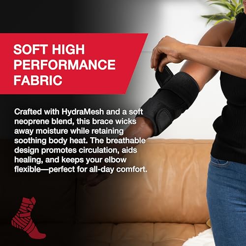 MUELLER Sports Medicine Adjustable Elbow Brace, Elbow Pain Relief Support Sleeve for Men and Women, For Tennis, Golf, Pain...