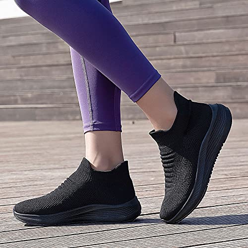 SHULOOK Womens Slip on Walking Shoes Comfort Lightweight Breathable Sock Shoe Non-Slip Mesh Casual Fashion Tennis Running ...