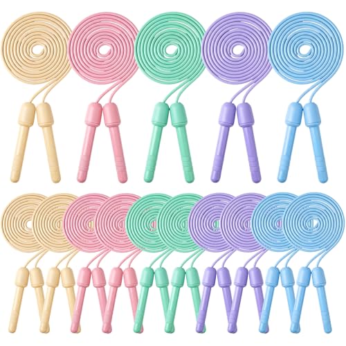 Aoriher Jump Rope 8.2 Feet Adjustable Fitness Skipping Jump Rope with Plastic Handles for Outdoor Exercise Sport Party Equ...