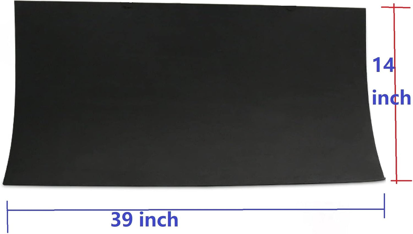 Labzhang Black EVA Foam Cosplay, 1 Piece of 6mm Craft Foam,Cosplay Foam, 14" x 39" Ultra-high Density 80 kg/m3 EVA Foam Sheets
