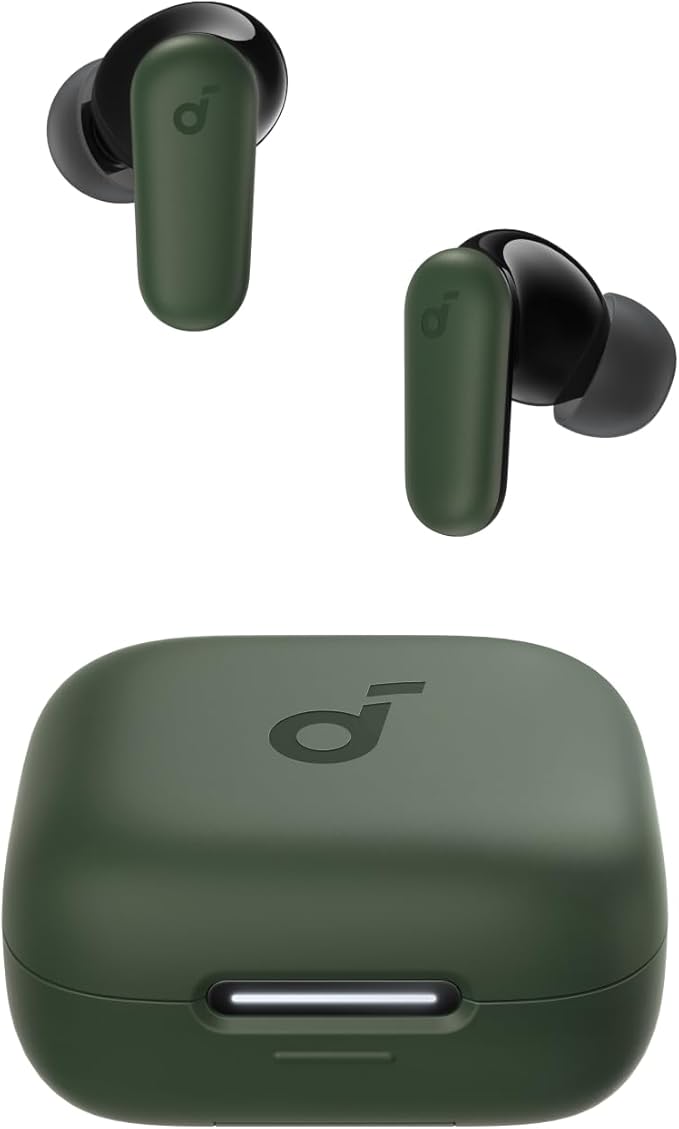 Soundcore P30i by Anker Noise Cancelling Earbuds, Strong and Smart Noise Cancelling, Powerful Bass, 45H Playtime, 2-in-1 C...