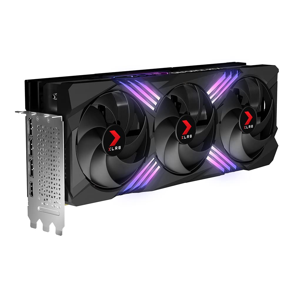 PNY GeForce RTX 4090 24GB XLR8 Gaming Graphics Card - Triple Fan, DLSS 3, ARGB, 384-bit PCIe 4.0, VCG