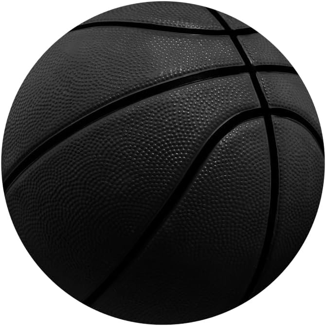 Leyiyi 7.2x7.2ft Basketball Round Backdrop Cover - Black Basketball Match Sports Theme Circle Photography Background for Boys Baby Shower Newborn Gender Reveal Party Decor