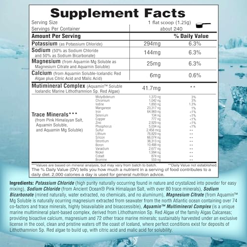 FAST LYTE No Sugar Electrolytes Powder in The Raw | Mix in Coffee, Soup, Juice, Water, Smoothies, Broth, Anything | No Swe...