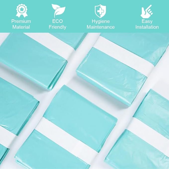 Adult Diaper Liner Refills Compatible with Janibell Akord 280 Slim Model Adult Diaper System, A Single Liner Pack Will Last for Over 500 Briefs Using Green,Pack of 6