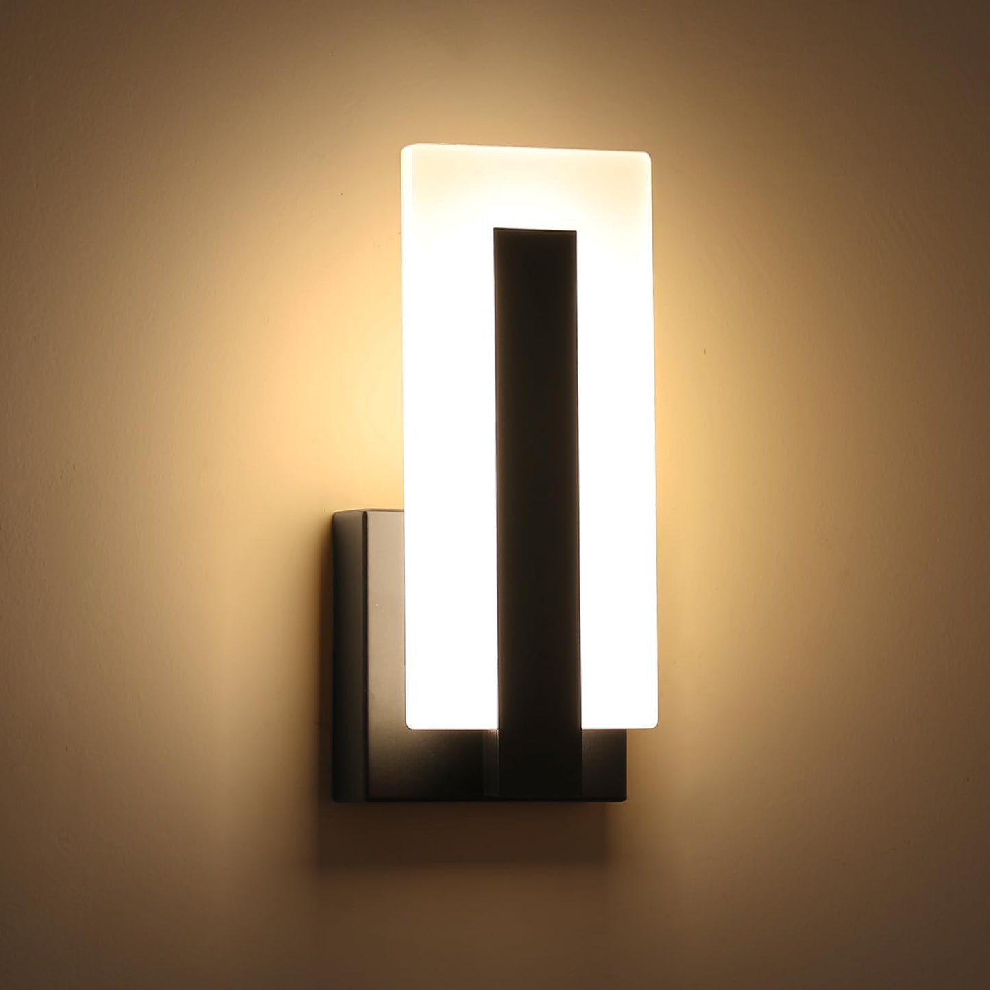 Pasoar Hardwired Wall Sconce 7W LED Acrylic Light, Warm White 3000K, Model 3069, 1 Pack