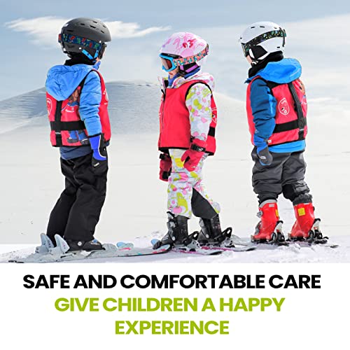 OutdoorMaster Kids Ski Goggles - Helmet Compatible Snow Goggles for Boys & Girls with 100% UV Protection