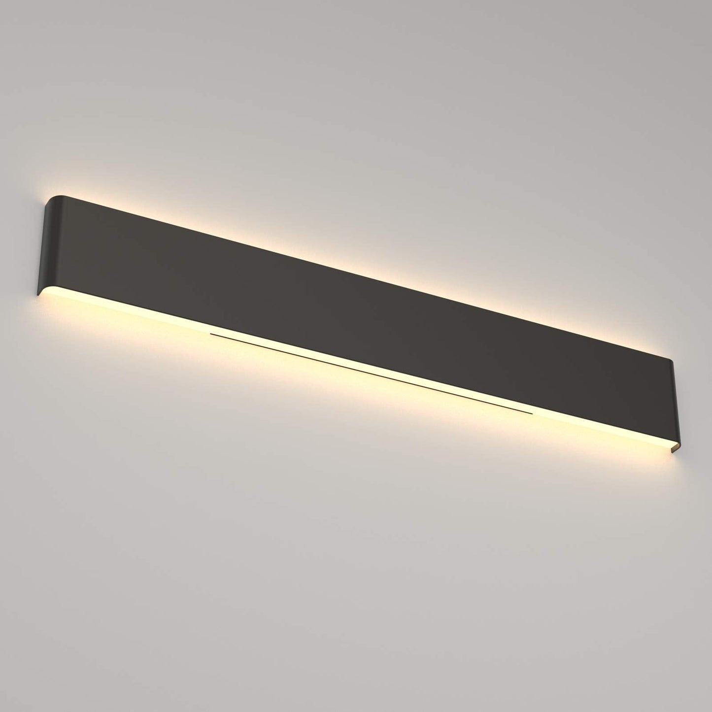 Ralbay Modern Black Vanity Light Fixture LED Bathroom Wall Light 39.3 Inch Warm White 3000K Aluminum Model 086291023331