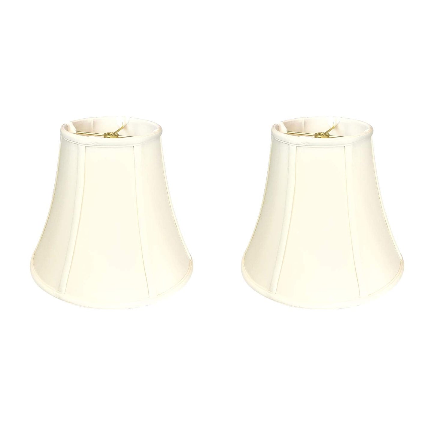 Royal Designs, Inc. True Bell Basic Lamp Shade, Faux Silk, 4in x 8in x 7.25in, Eggshell, Model BSO-704-8EG-2,