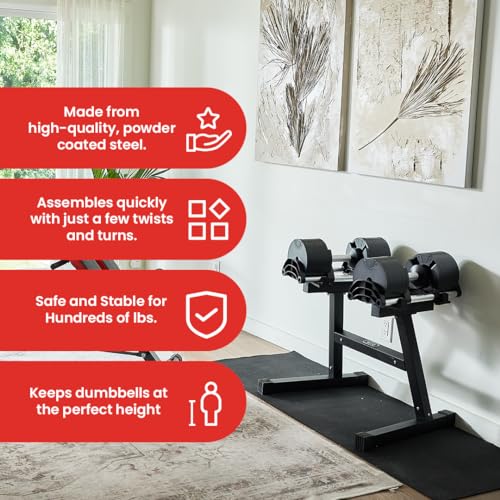 FF Finer Form Nuobell Adjustable Dumbbell Rack & Stand for Nuobell Adjustable Dumbbell Set – Safe, Convenient, and Prevent...