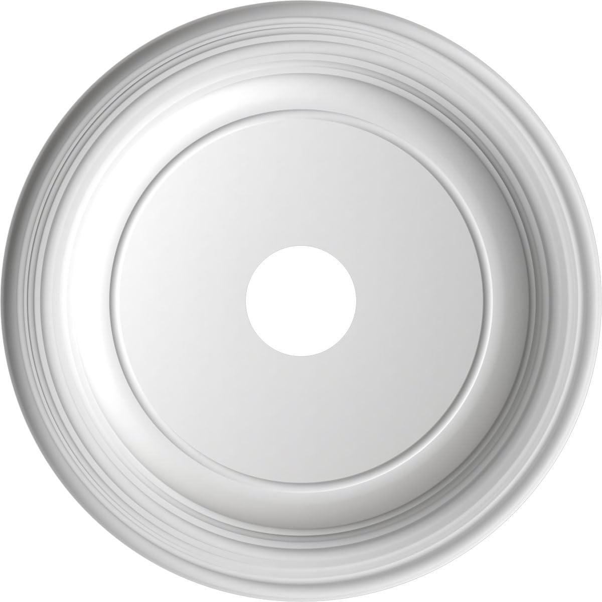19Od X 3 1/2Id X 1 1/2P Traditional Thermoformed Pvc Ceiling Medallion (Fits Canopies Up To 11 1/2), Bright Coat Copper