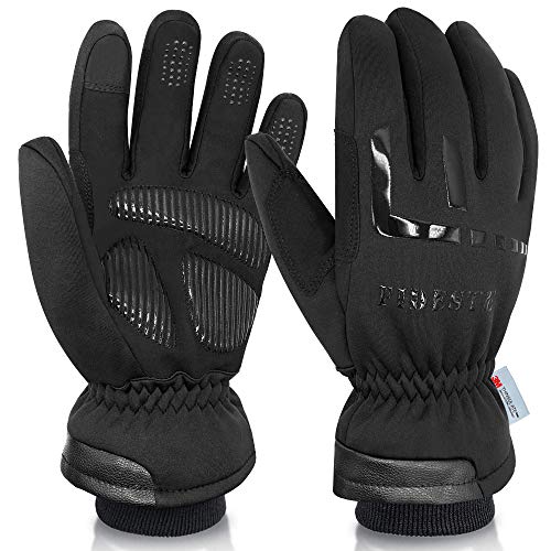 FIDESTE -40℉ Waterproof Winter Thermal Gloves-3M Thinsulate Windproof Touch Screen Warm Gloves-for Driving Cycling-for Wom...