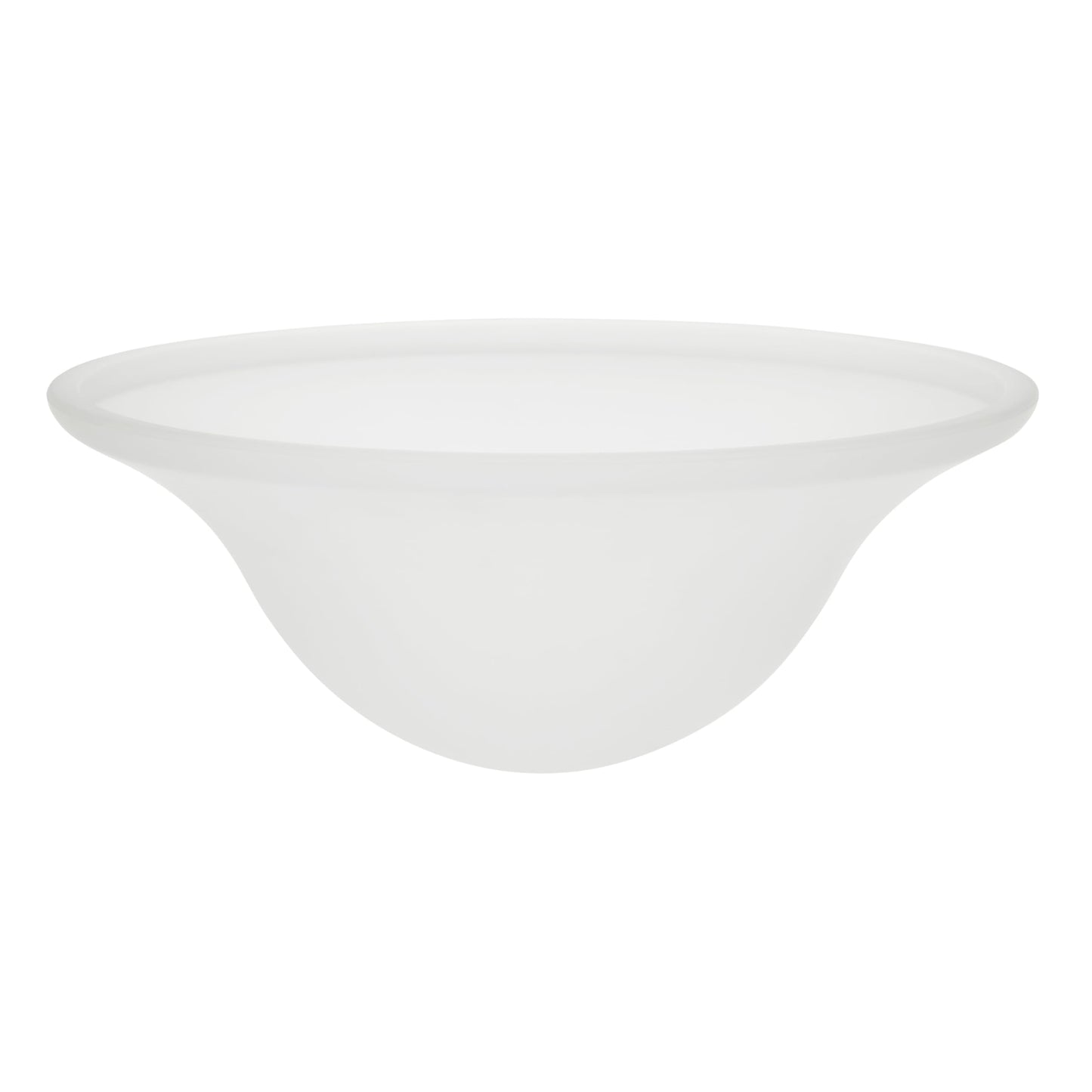 Aspen Creative 25007-64-1 Replacement Frosted Glass shade for Flush Mount or Semi-Flush Mount, 1/2" Central Hole,12-7/8" Diameter x 5" Height