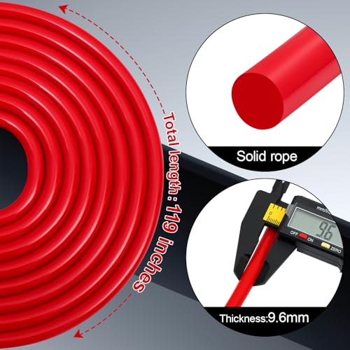 BWEMYXN Jump Rope for Fitness, Professional Jump Rope, Boxing Jump Ropes, Adjustable 9MM PVC Skip Rope, Jump Ropes for Men...