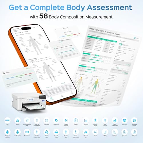 CLORIS Digital Smart Scale FSA&HSA Eligible for Body Weight Fat BMI Muscle Mass 28 Body Composition Measurement Health Ana...