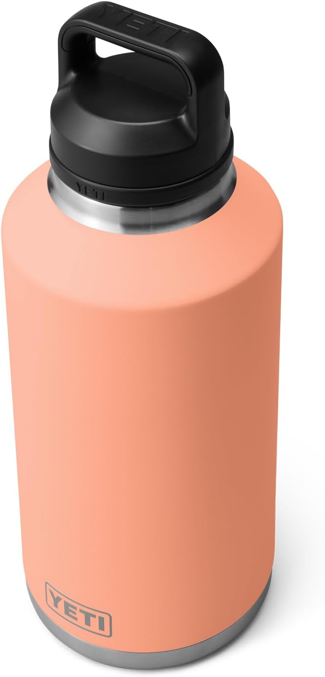 YETI Rambler 64 oz Bottle, Vacuum Insulated, Leakproof, Stainless Steel with Chug Cap, Low Country Peach