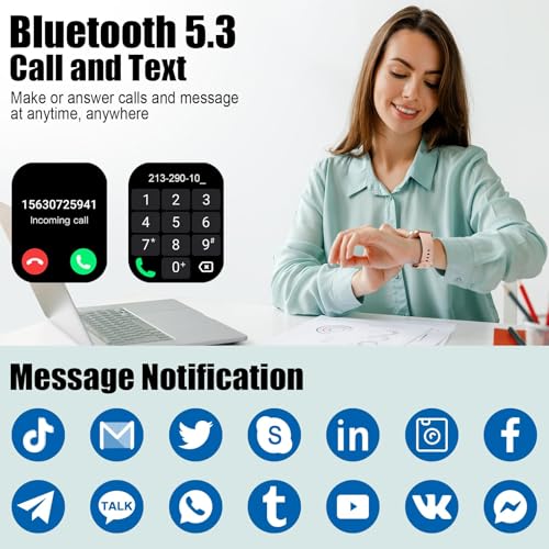 Smart Watch for Men Women, 2026 Release (Answer/Make Call) 1.96" HD Fitness Tracker Running Watch,IP68 Waterproof, Pedomet...