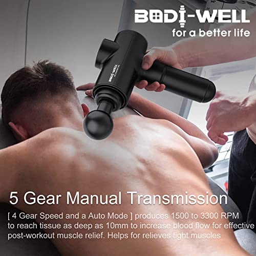 Massage Gun Deep Tissue - Back Muscle Massager w/High Torque Motor for Back Pain, Shoulder, Neck, Body, All Muscles Recove...