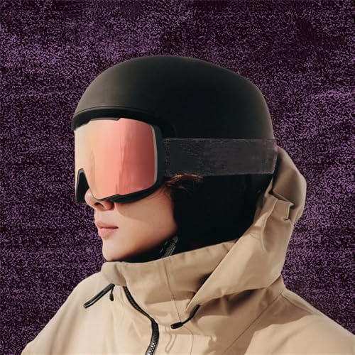 PRSTNN Fashionable men's and women's ski goggles with magnetic double lenses, high-definition anti-fog goggles