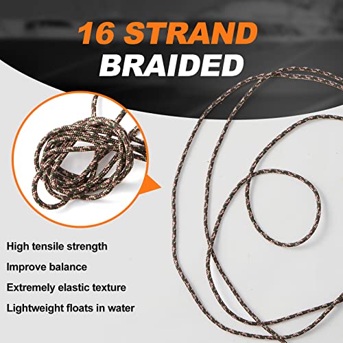Tether Tite Utility Cord Solid Braided 1/4" x50' Polypropylene Rope (30lbs) Heavy Duty General Purpose Rope for Marine,Cam...