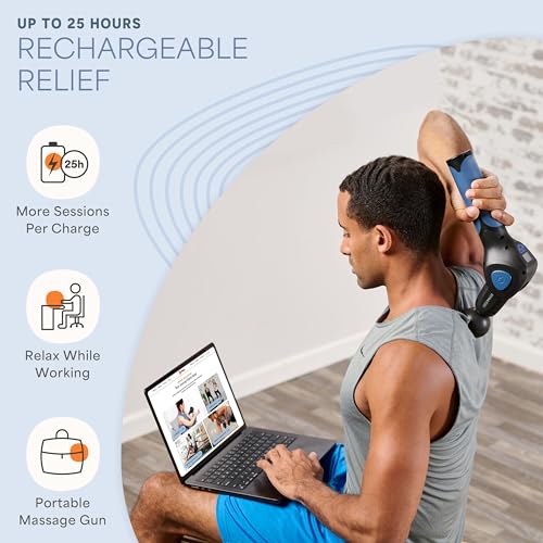 LifePro Percussion Massage Gun FSA HSA Eligible– Deep Tissue Handheld Massager for Athletes – Muscle Recovery Tool for Men...