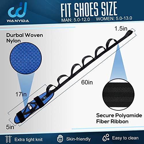 Foot and Calf Stretcher for Plantar Fasciitis, Achilles Tendonitis, Heel Spurs, Drop Foot. Yoga Stretching Strap for Leg, ...