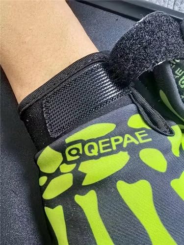 EXCEREY Skull Ghost Riding MTB Bike Gloves Non-Slip Full Finger Off-Road for Running Climbing Riding Biking Outdoor Sport...