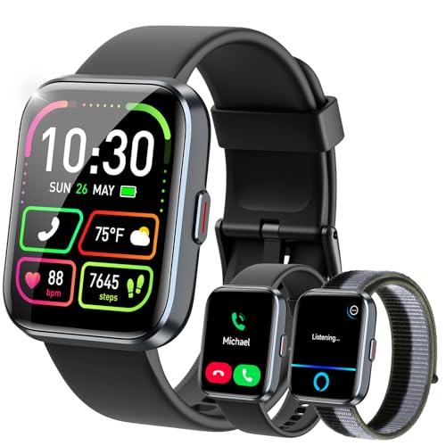 WMK Smart Watches for Women, Alexa Built-in, Answer/Make Call,1.83" Display,10 Day Battery, Heart Rate/SpO2/Sleep Monitor,...