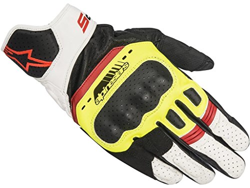 Alpinestars SP-5 Gloves, 3XL, Black/Yellow Fluorescent/White/Red Fluorescent