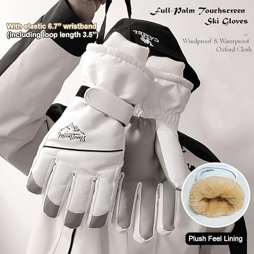 Bawnhaw Winter Warm Gloves Men Women Cold Weather Water-Repellent Windproof Touchscreen Anti-Slip Snowboard Snow Ski Gloves