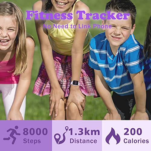 Kids Watches for Girls Boys Digital Sport Watch with Step Counter Pedometer Vibration Alarm Clock, No App Waterproof Fitne...