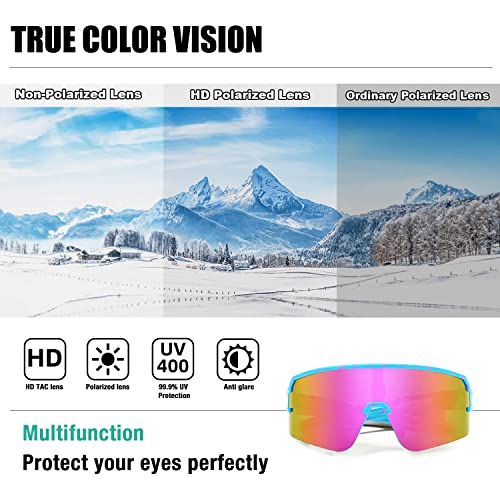 AVV Polarized cycling glasses sports sunglasses,UV400 Protection Fishing Driving running baseball sunglasses for men women