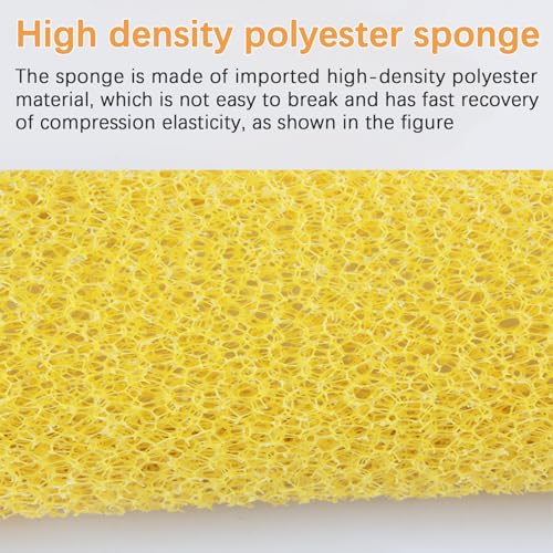 YLTOLOO 12 Pcs Textured Paint Roller Covers with 2 Frames Set, 4 inch 3 Textures Foam Drywall Texture Paint Rollers, House...