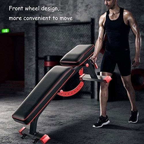 SLGGPJBU Weight Bench Adjustable Workout Bench - Multifunctional Dumbbell Bench, Sit Up Bench Foldable Fitness Training We...