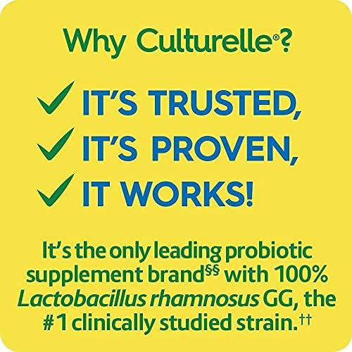 Culturelle Health & Wellness Daily Probiotic Supplement For Men & Women, Helps Support Your Immune System, Occasional Diar...